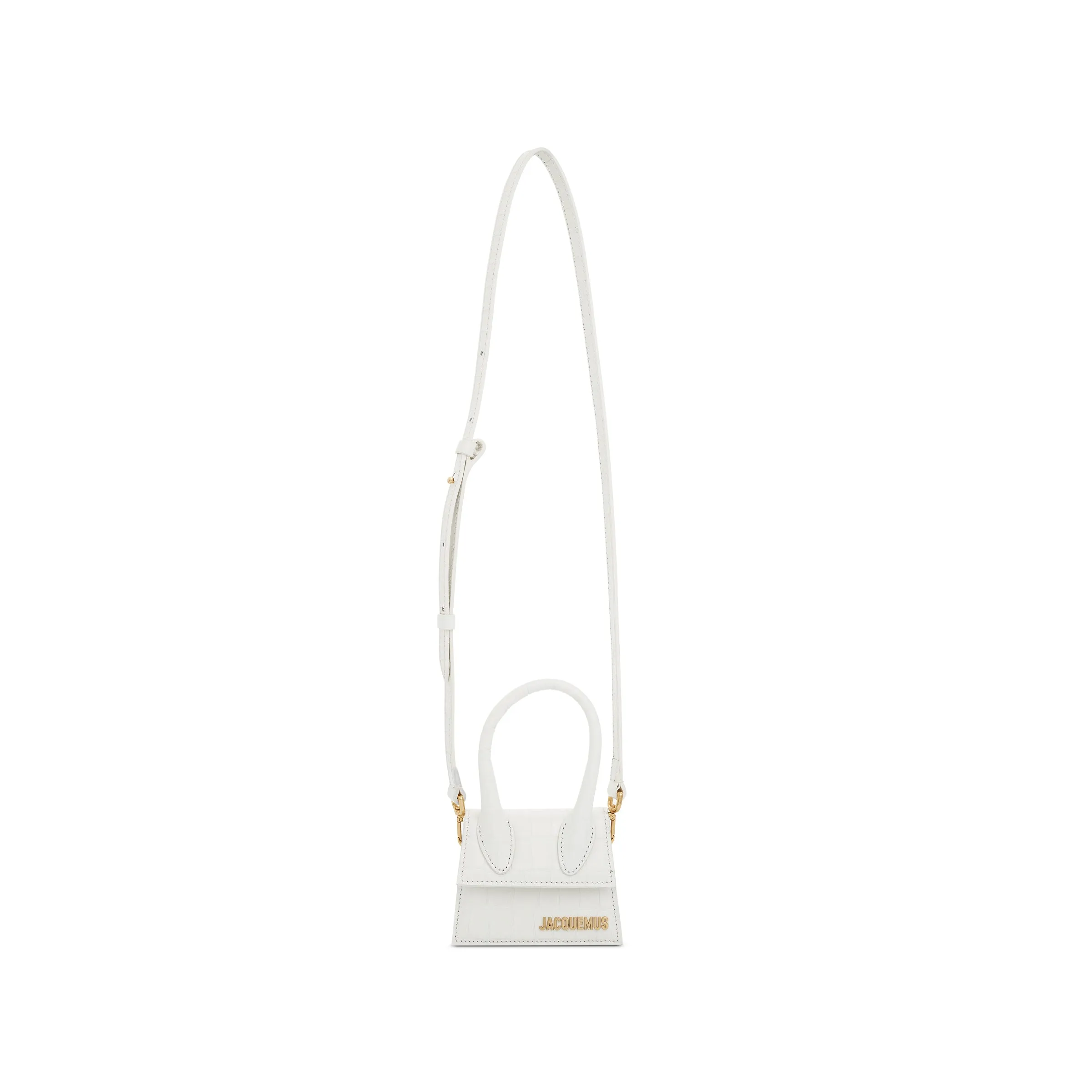 Le Chiquito Mini Croc Embossed Leather Bag in Ivory sold by MARAIS product image thumbnail 5
