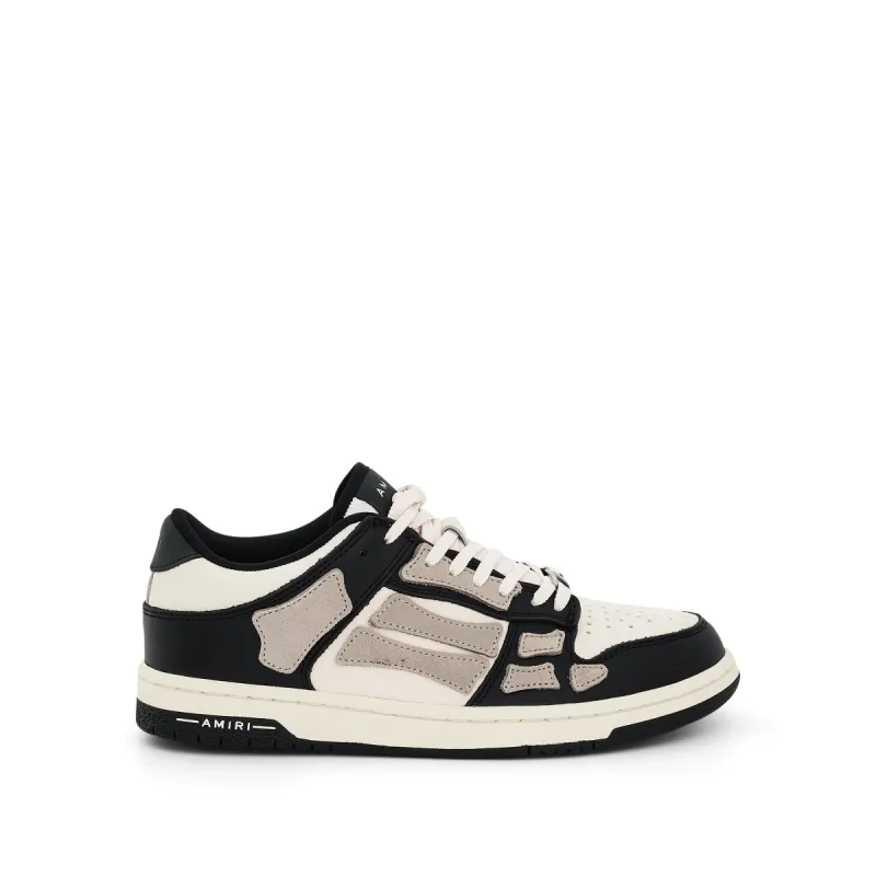 Skeleton Sneaker in Black/Alabaster made by AMIRI