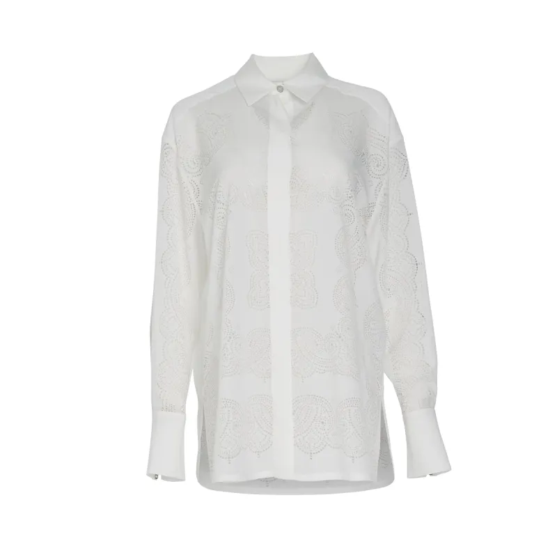 Bandana Shirt in White sold by MARAIS