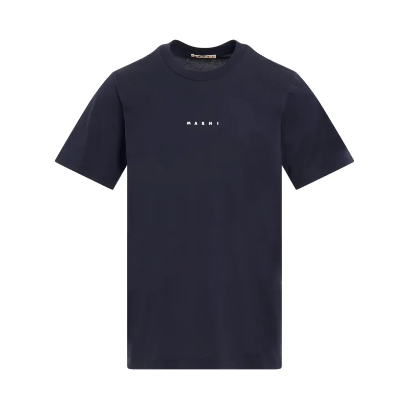 Classic Logo T-Shirt in Blue Black sold by MARAIS