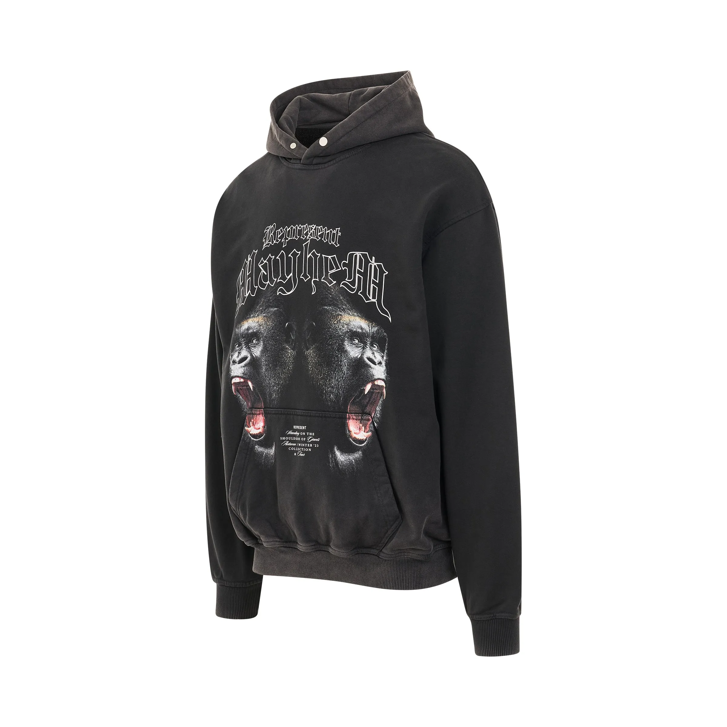 Mayhem Print Hoodie in Vintage Black sold by MARAIS product image thumbnail 2