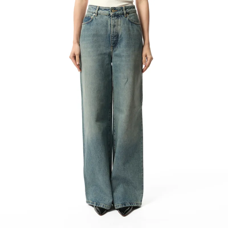 High Waisted Jeans AF in Washed Blue sold by MARAIS