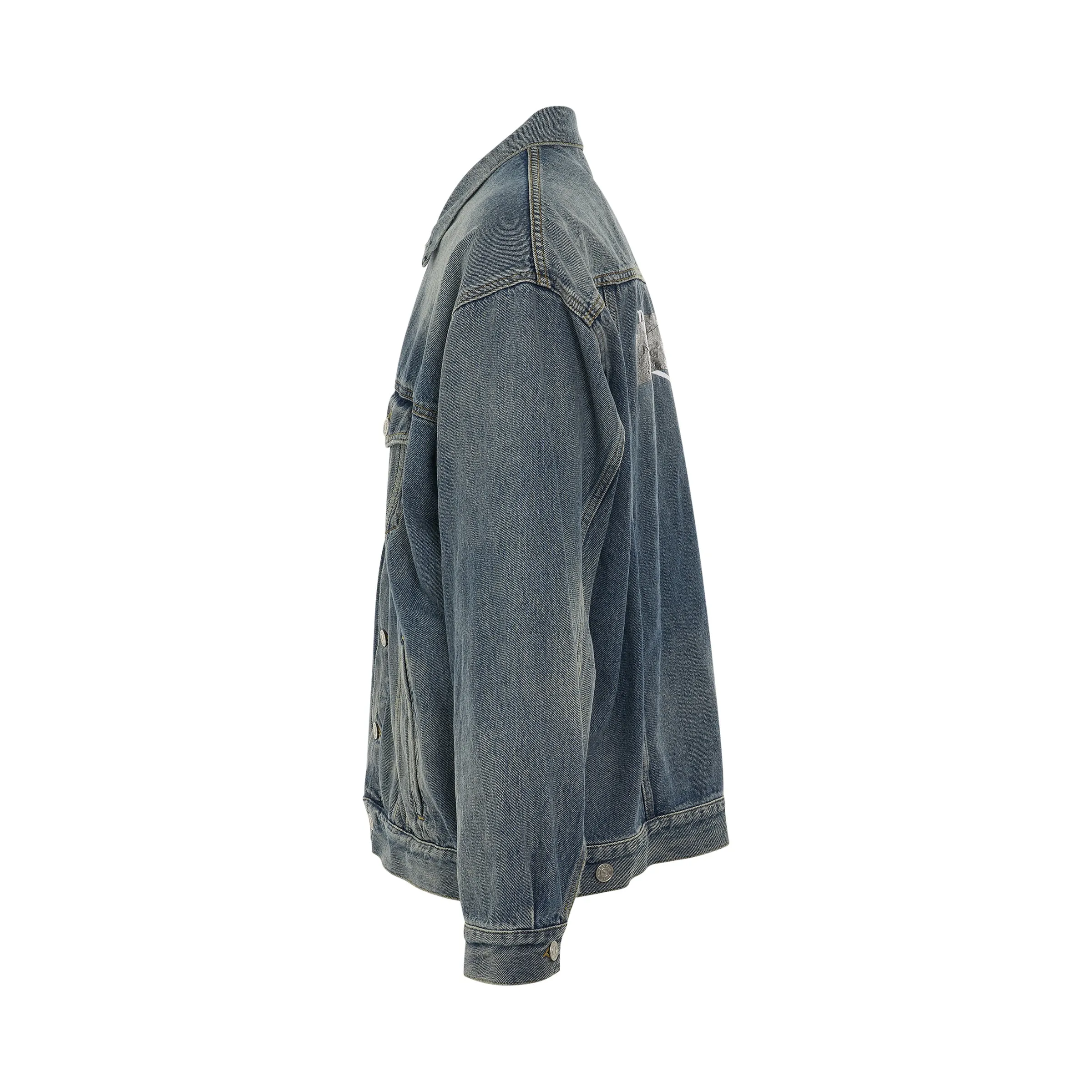 Oversized Jacket in Sun Bleached Blue sold by MARAIS product image thumbnail 3