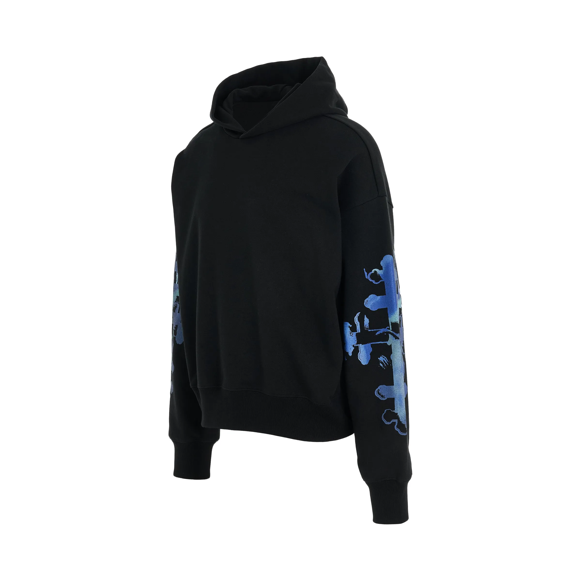 Gothic Print Hoodie in Black sold by MARAIS product image thumbnail 2