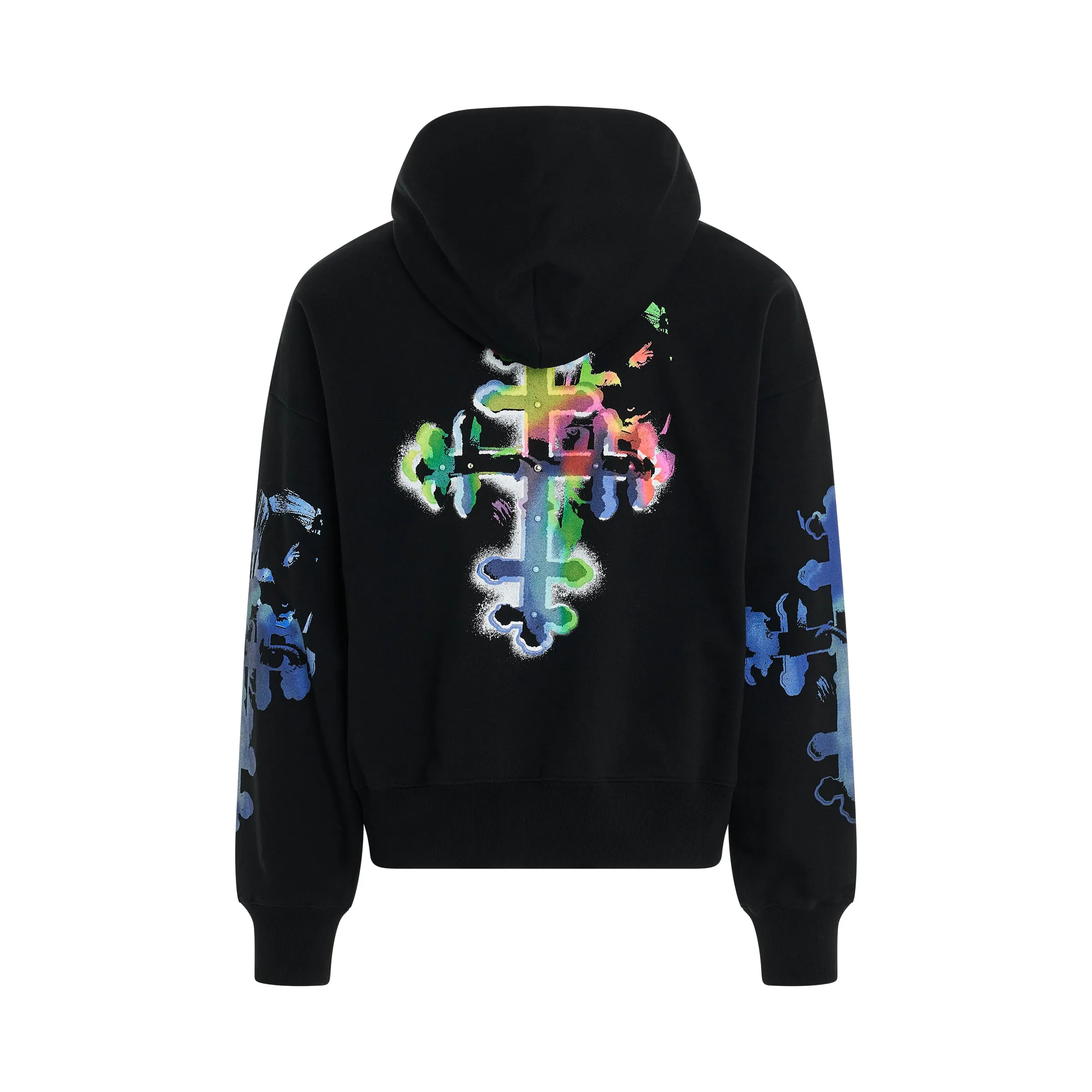 Gothic Print Hoodie in Black sold by MARAIS product image thumbnail 4