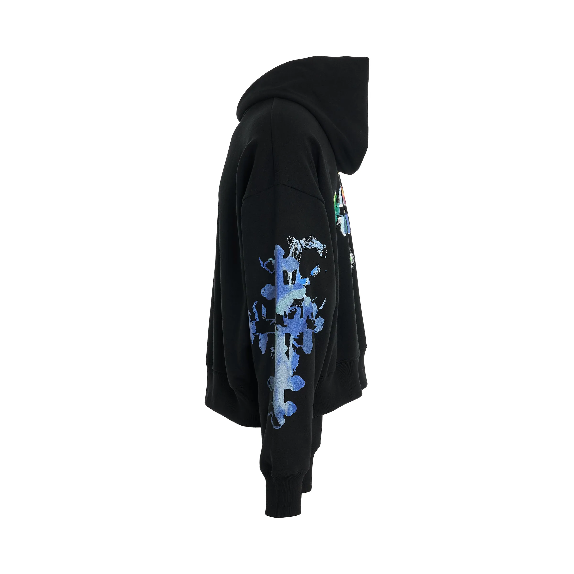 Gothic Print Hoodie in Black sold by MARAIS product image thumbnail 3