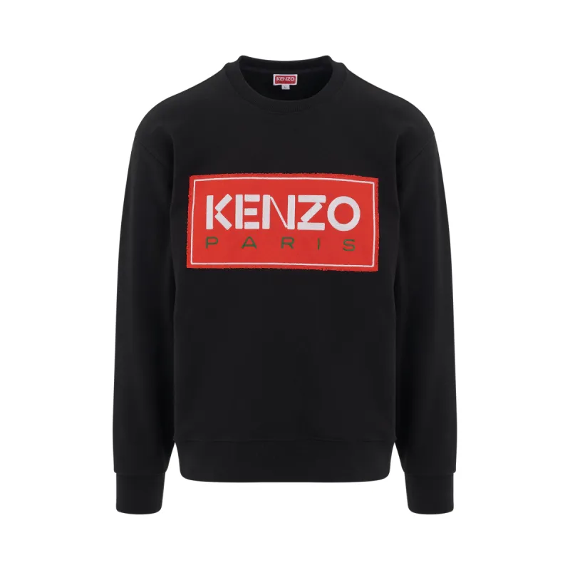 ★KENZO★ Paris Oversized Sweatshirt Black FD65SW0714ME99J F Kenzo Paris Oversized Sweatshirt | Parallel