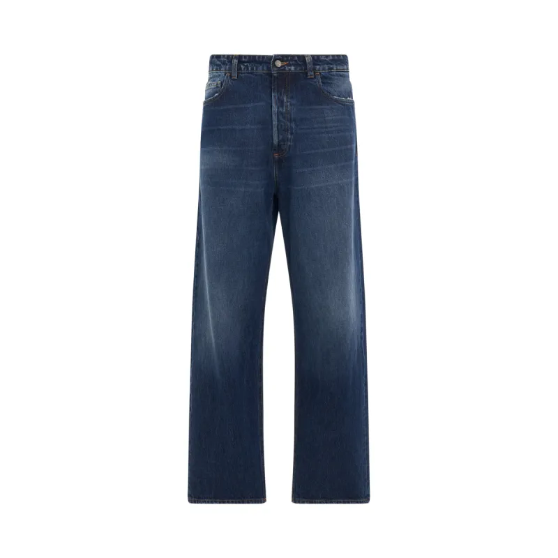 Wide Leg Jeans in Vintage Wash sold by MARAIS