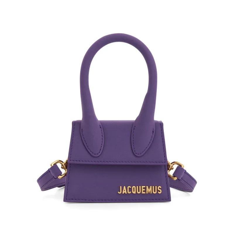 Le Chiquito Mini Leather Bag in Purple sold by MARAIS