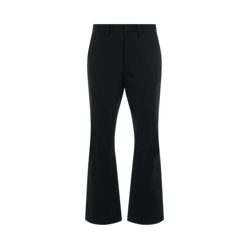 Chino Kick Flare Pants in Black sold by MARAIS