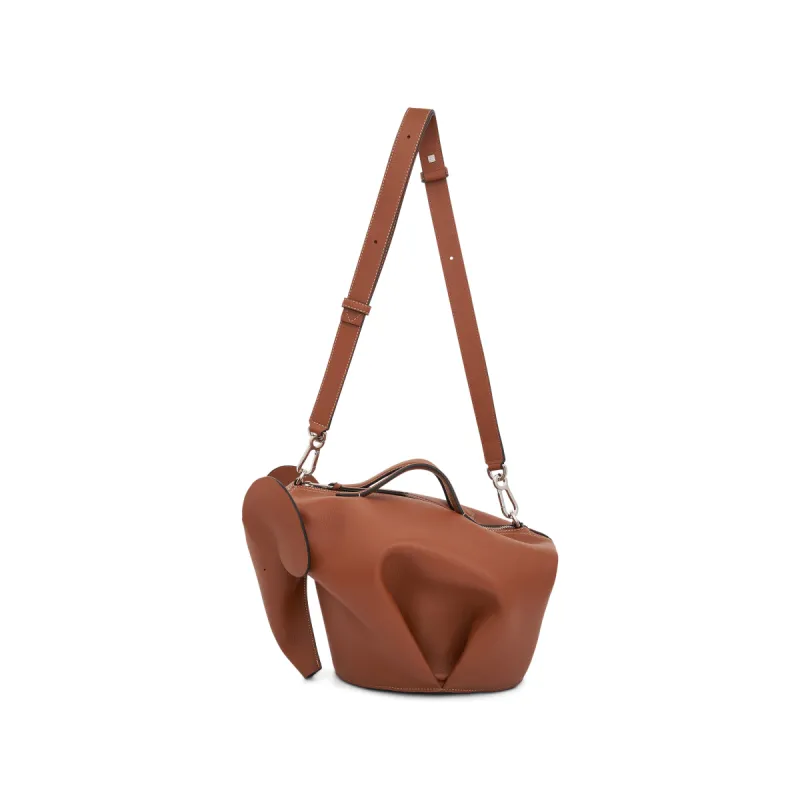 Large Elephant Bag in Classic Calfskin in Tan sold by MARAIS