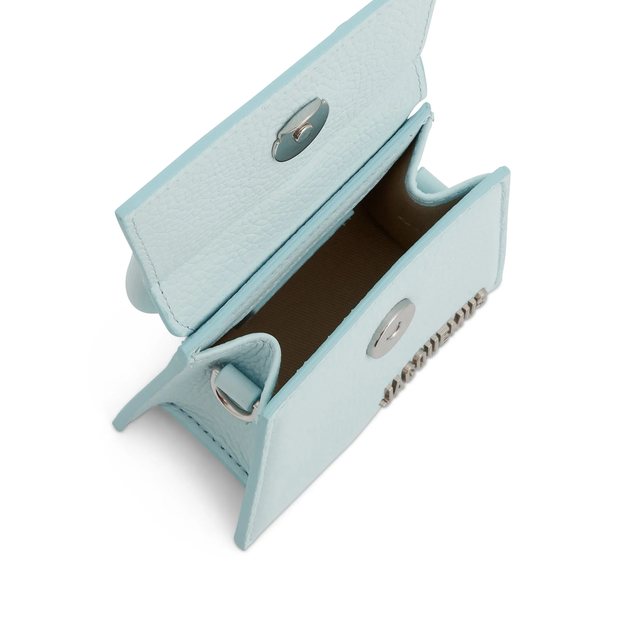 Le Chiquito Mini Grained Leather Bag in Light Blue sold by MARAIS product image thumbnail 5