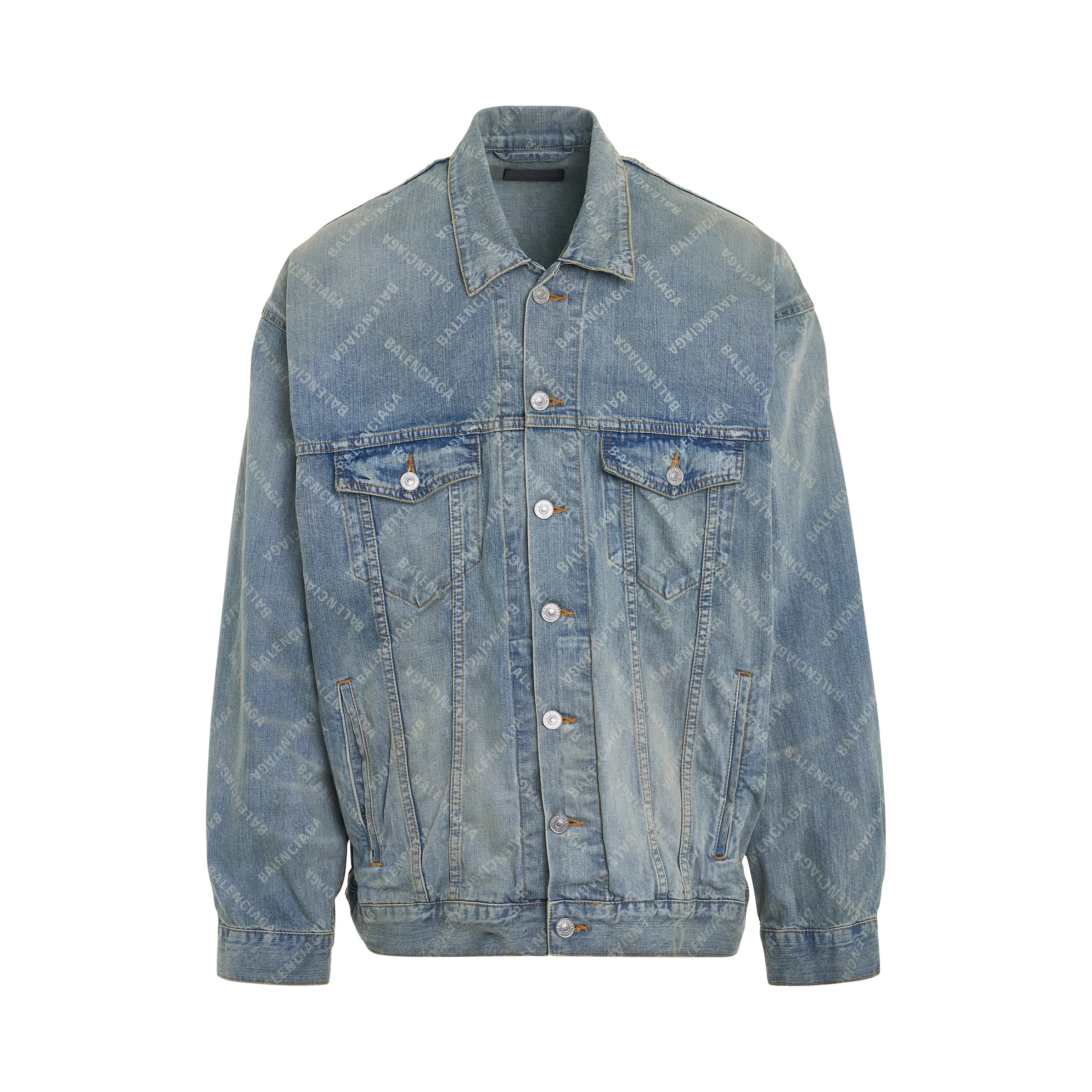 Japanese Ring Oversized Denim Jacket in Blue sold by MARAIS