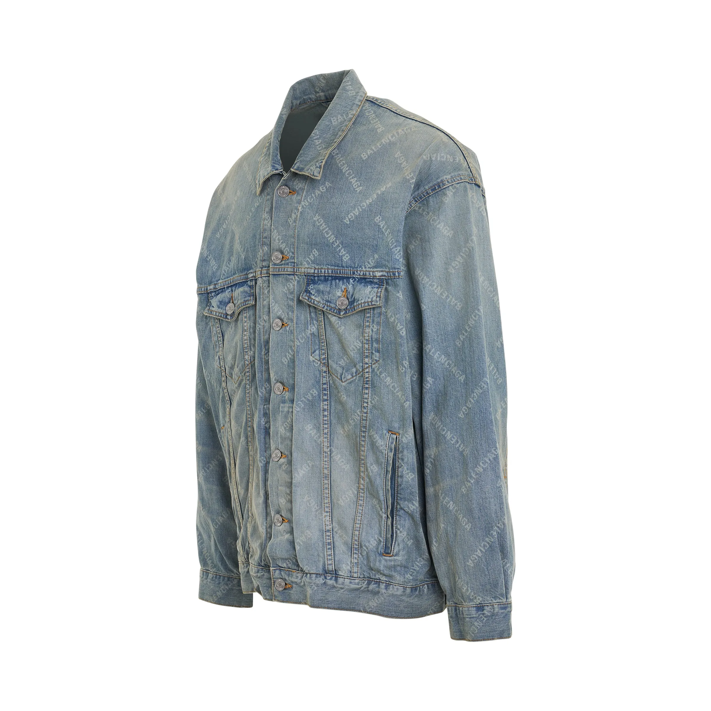 Japanese Ring Oversized Denim Jacket in Blue sold by MARAIS product image thumbnail 2