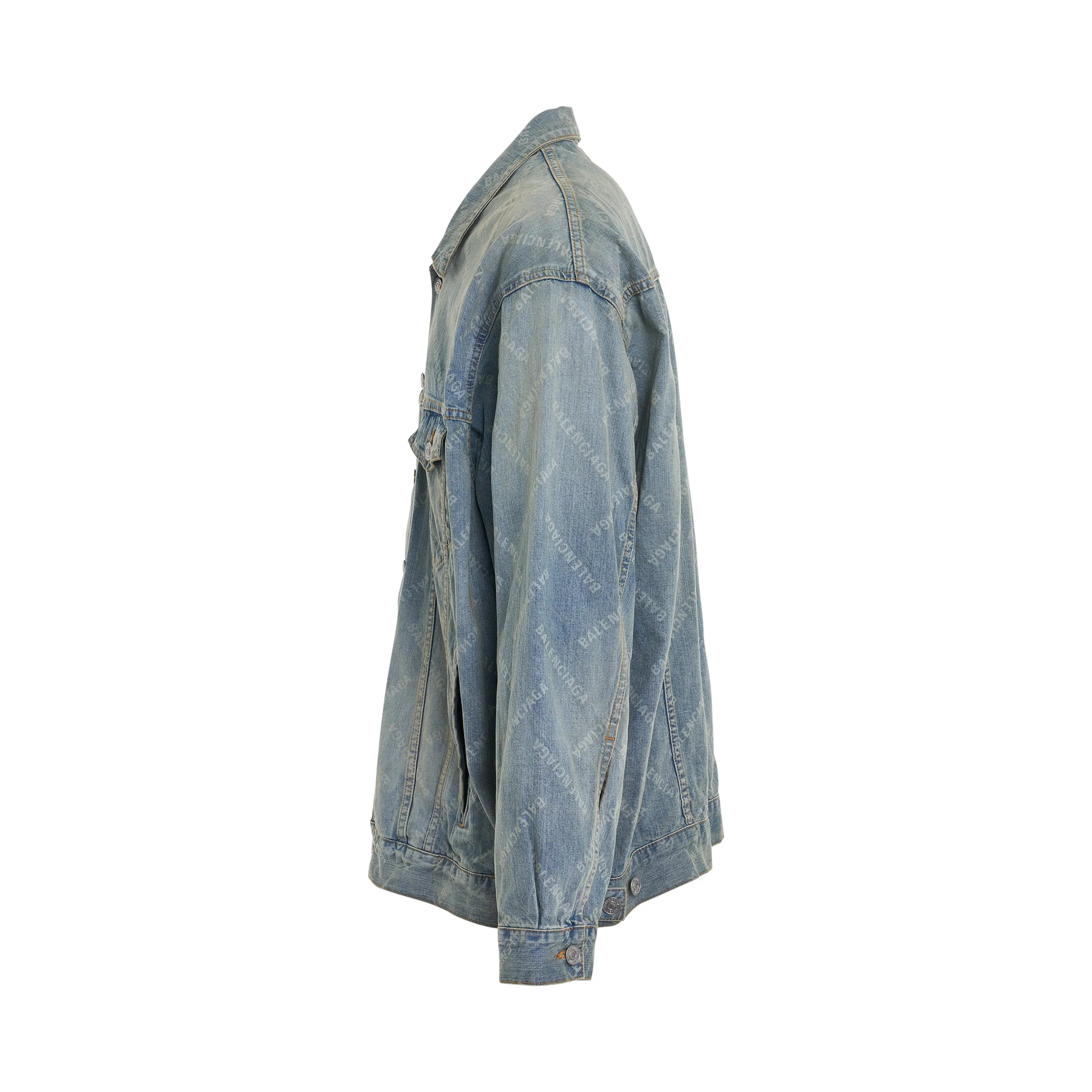 Japanese Ring Oversized Denim Jacket in Blue sold by MARAIS product image thumbnail 3