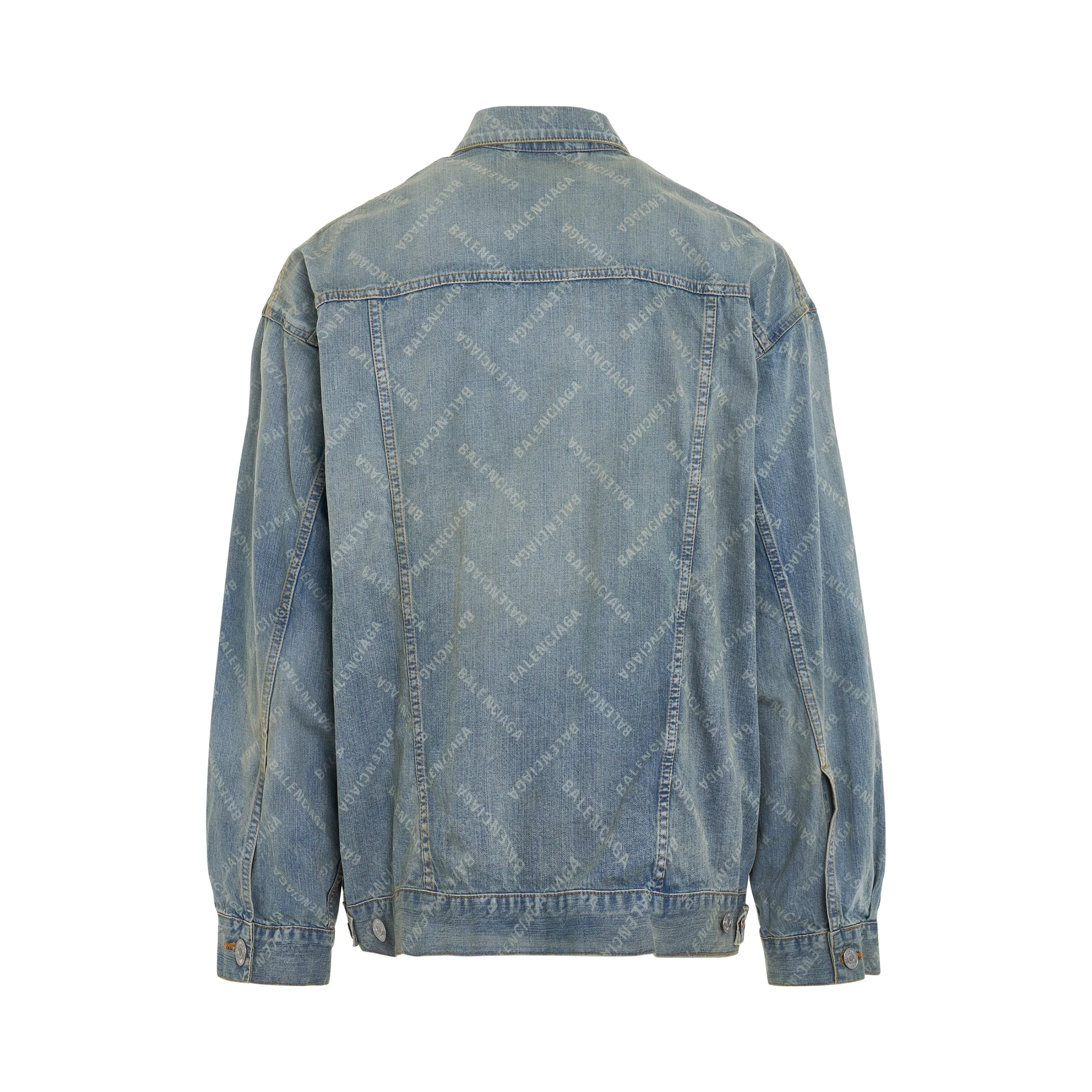 Japanese Ring Oversized Denim Jacket in Blue sold by MARAIS product image thumbnail 4