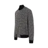 Reversible Monogram Nylon Bomber Jacket in Ivory/Black sold by MARAIS