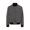 Reversible Monogram Nylon Bomber Jacket in Ivory/Black sold by MARAIS