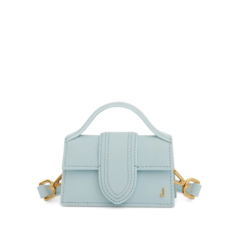 Le Petit Bambino Leather Bag in Pale Blue sold by MARAIS