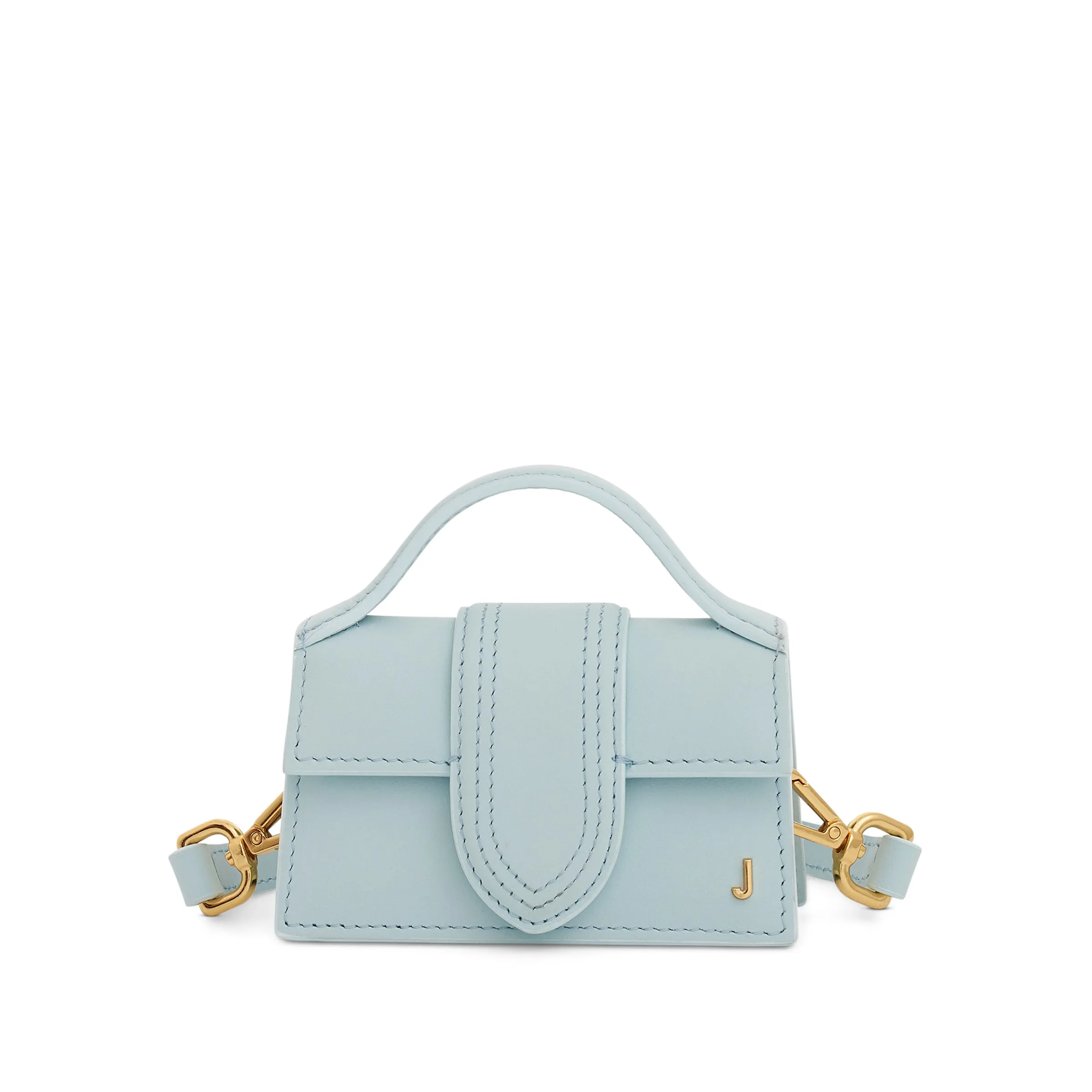 Le Petit Bambino Leather Bag in Pale Blue sold by MARAIS
