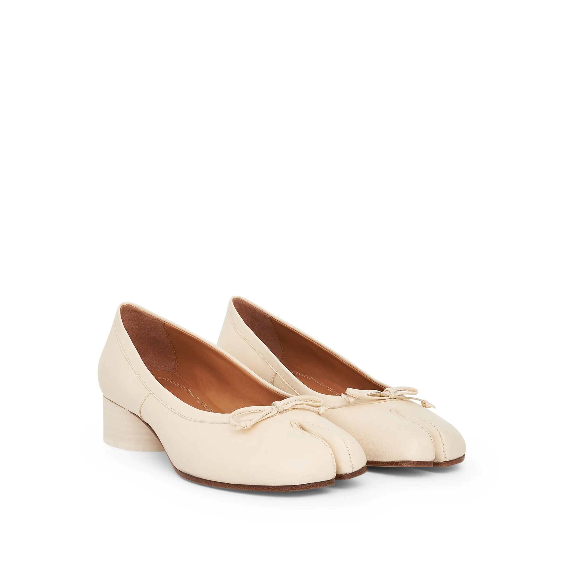 Tabi Ballerina 3cm Heel in White sold by MARAIS product image thumbnail 2