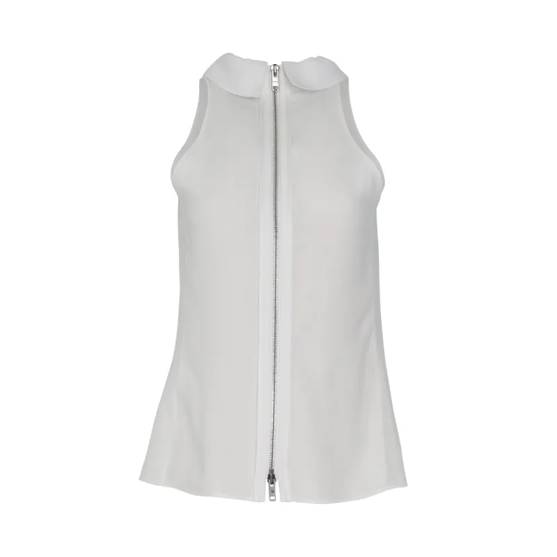 Sleeveless Top in Off White sold by MARAIS