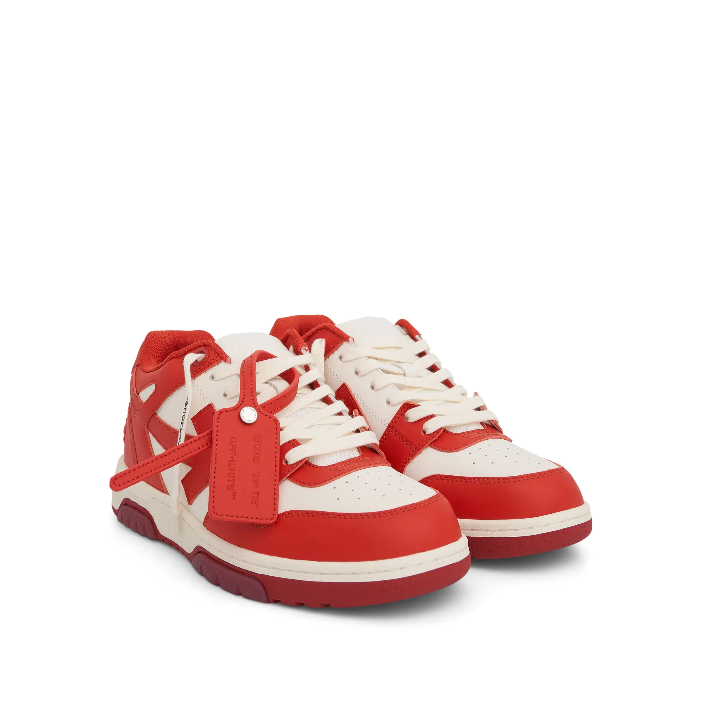 Out Of Office Leather Sneaker in White/Barolo sold by MARAIS product image thumbnail 2