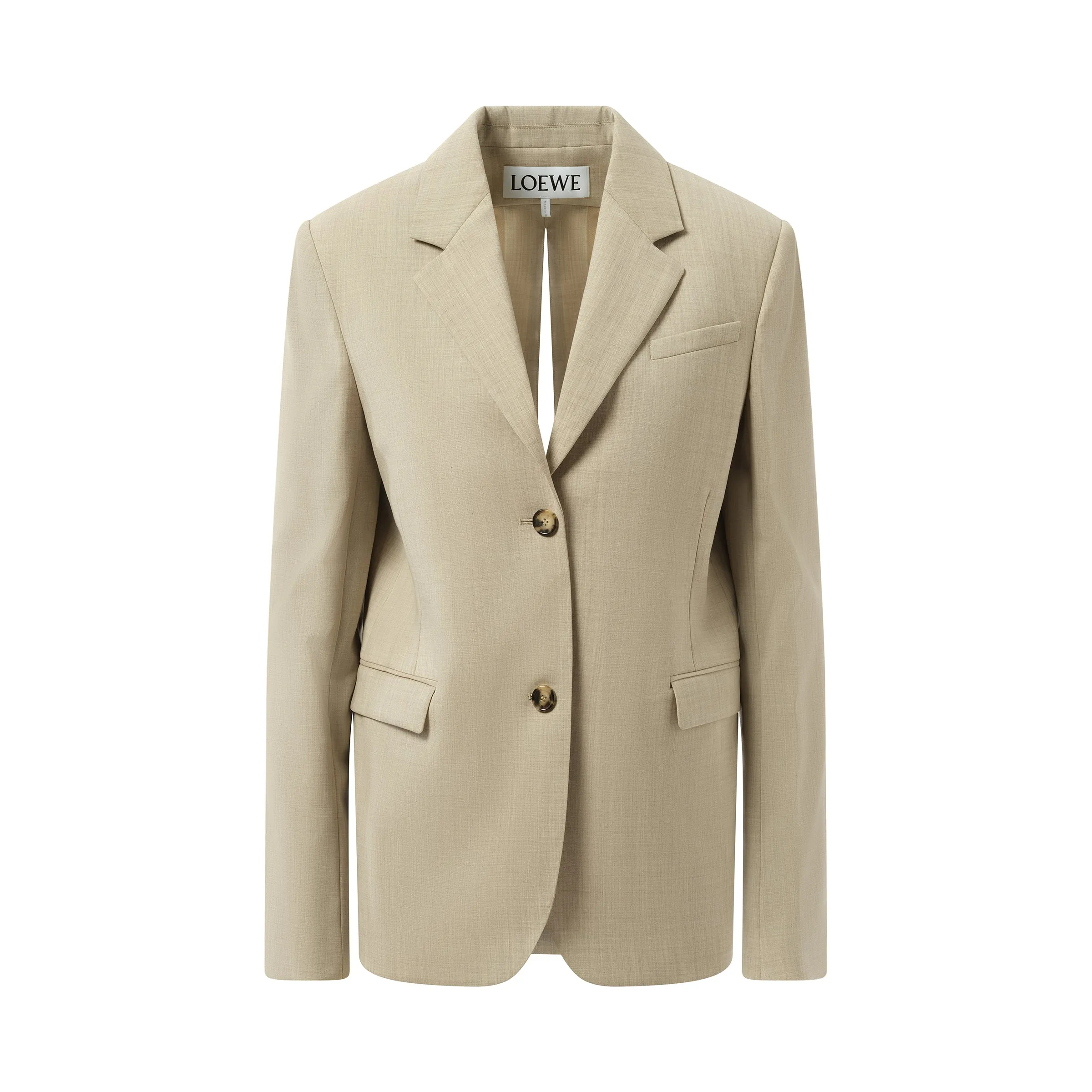 Tailored Jacket in Light Beige Melange sold by MARAIS product image thumbnail 2