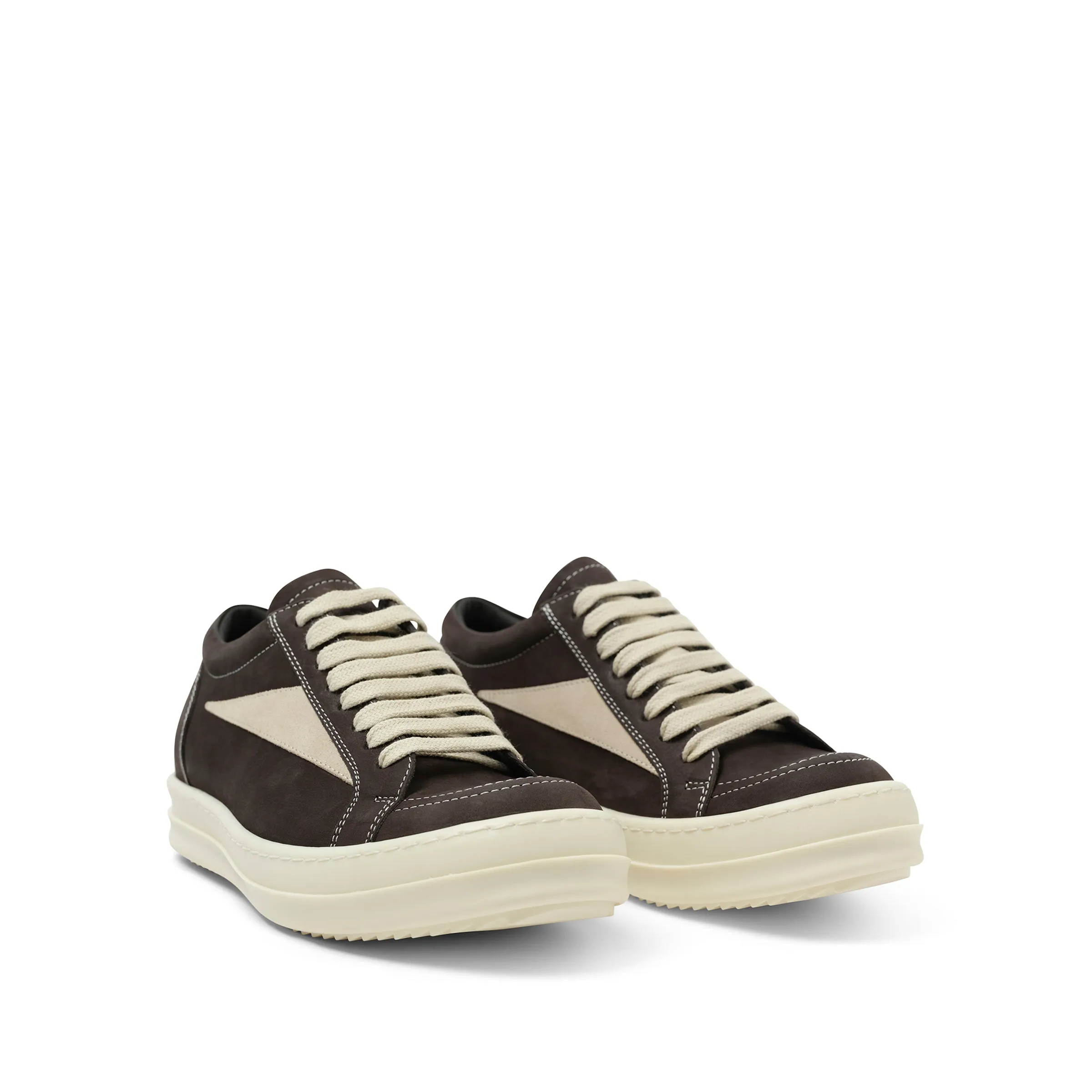 Grey Wolf Nubuk Vintage Sneaker in Dark Dust/Milk sold by MARAIS product image thumbnail 2