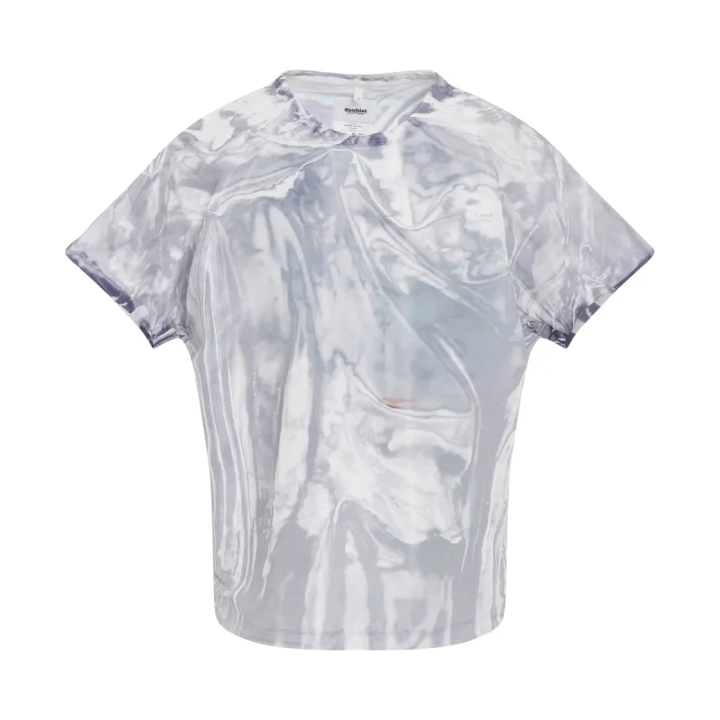 Mirage Printed T-Shirt in White sold by MARAIS