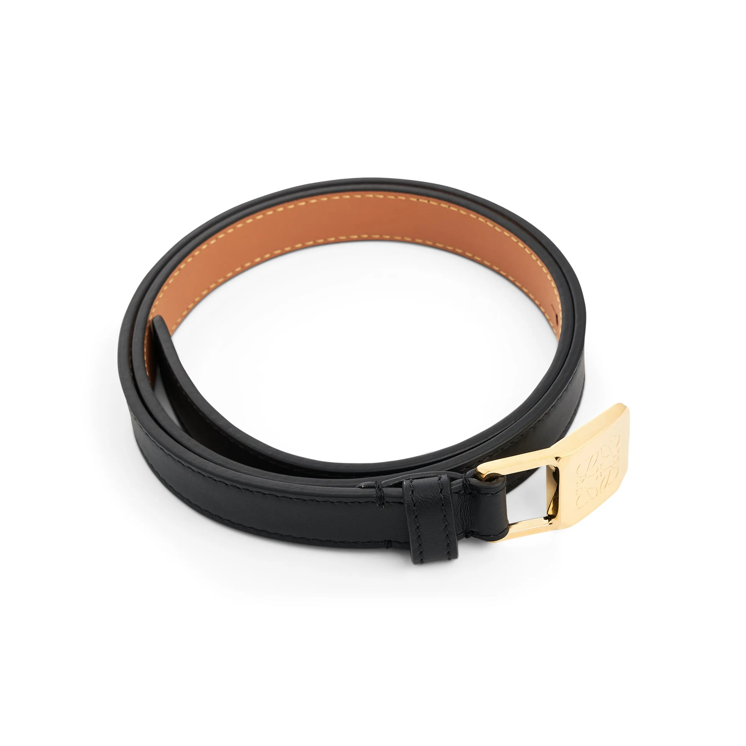 Amazona Padlock 2cm Belt in Black/Gold sold by MARAIS product image thumbnail 2