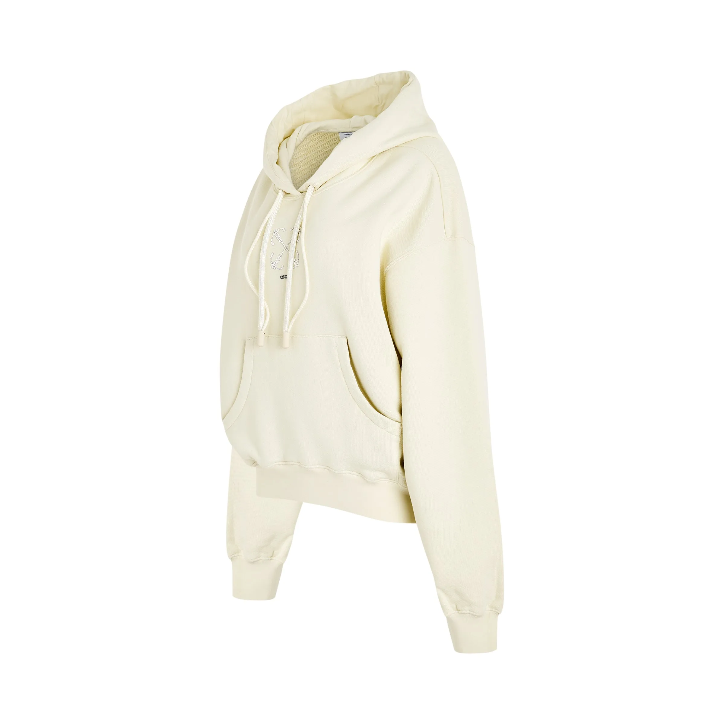 Small Arrow Pearl Oversize Fit Hoodie in Beige sold by MARAIS product image thumbnail 2