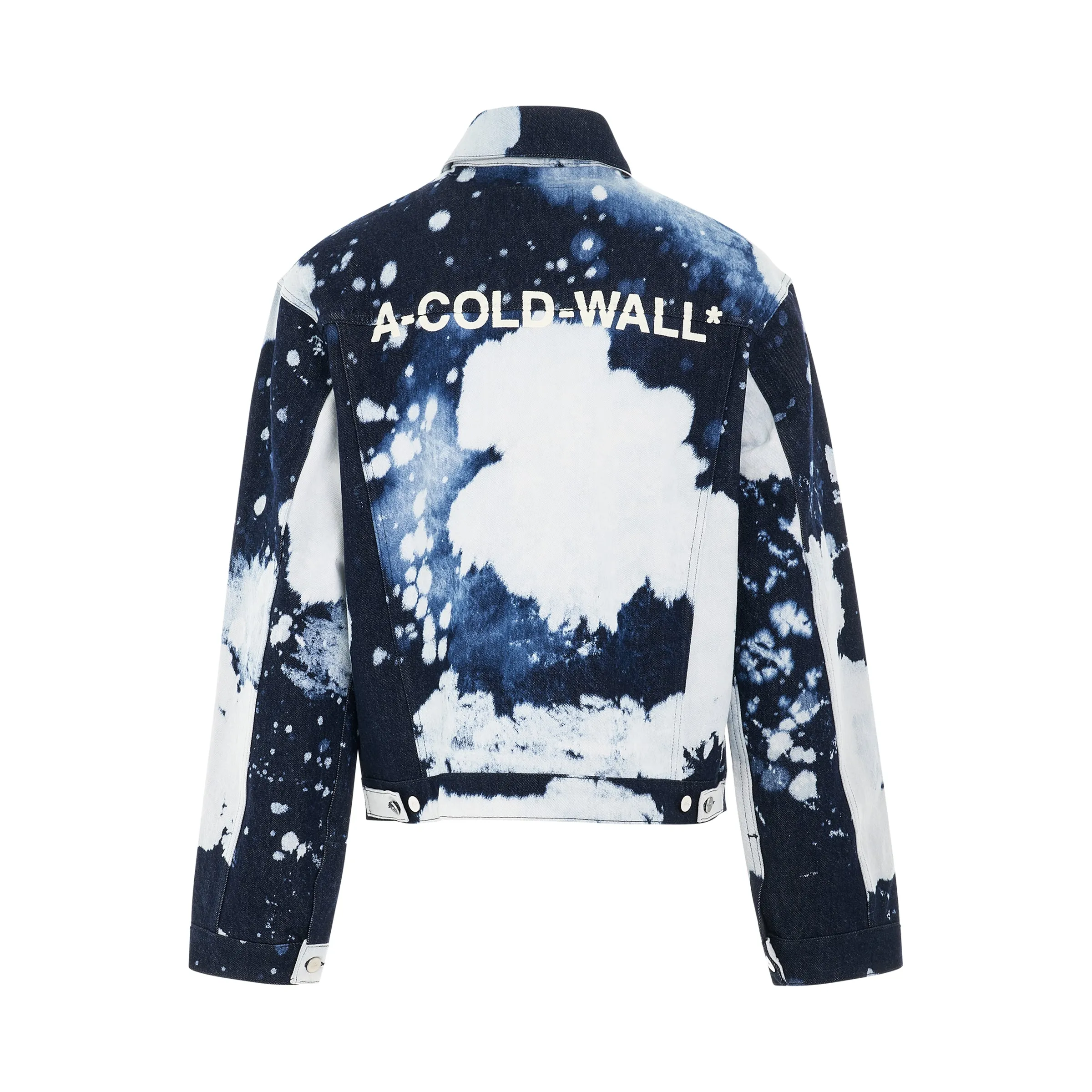 Back Logo Denim Jacket in Bleach Wash sold by MARAIS product image thumbnail 4