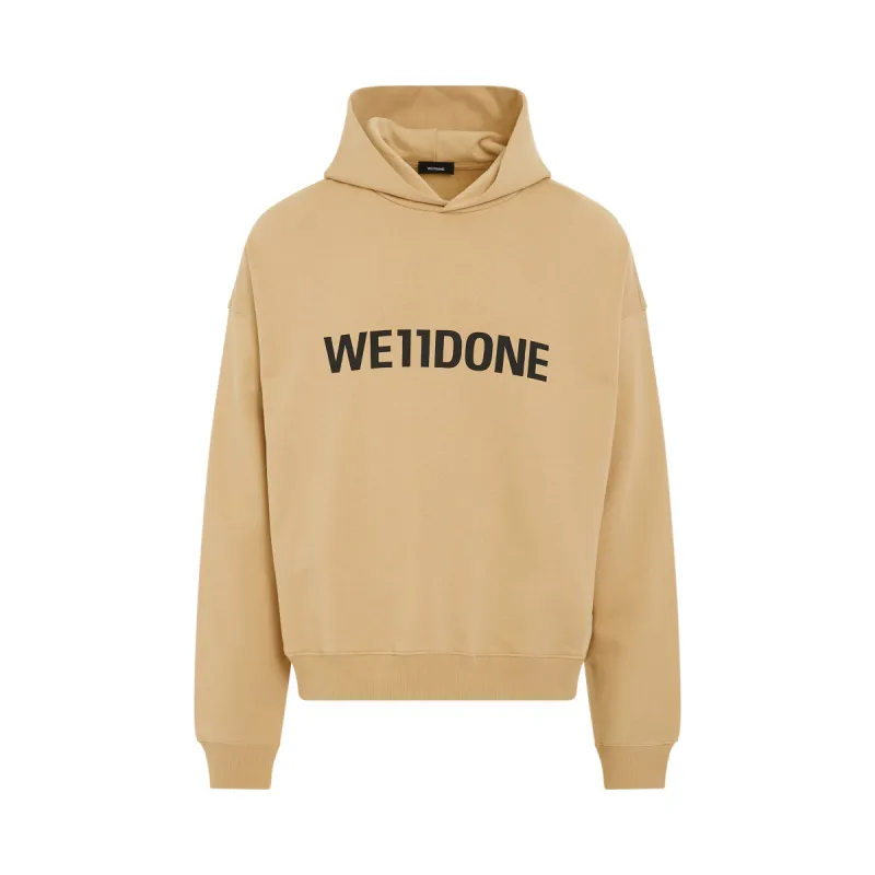 Basic Logo Hoodie in Beige sold by MARAIS