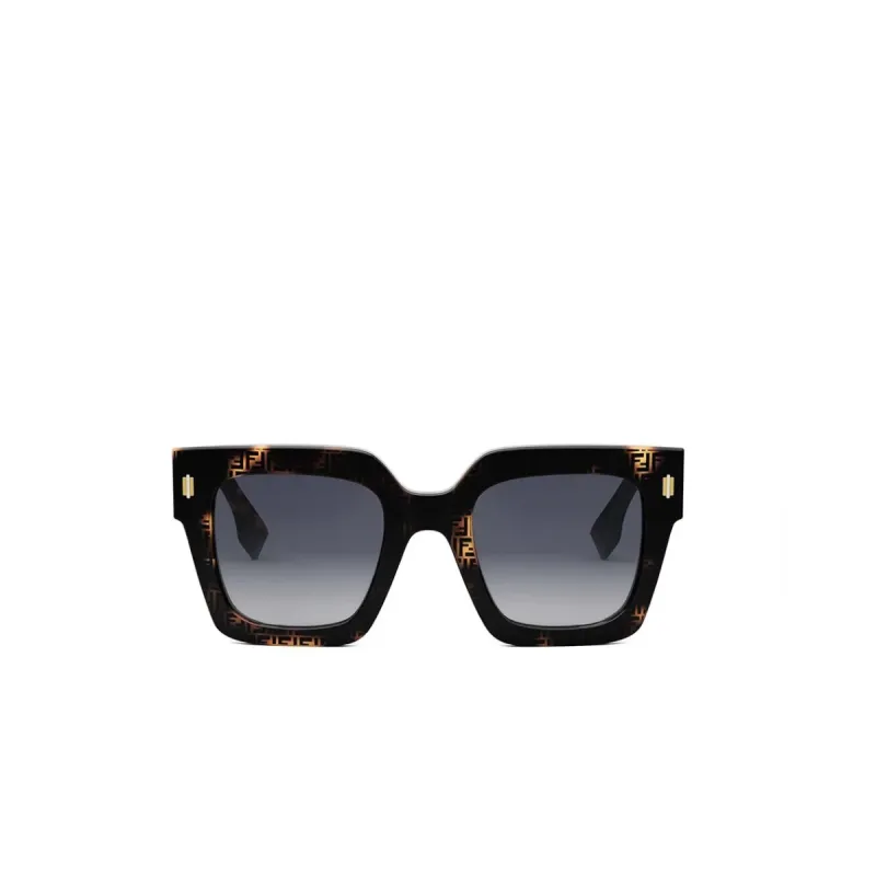 Fendi FE40101F 5255B Acetate Sunglasses in Havana sold by MARAIS