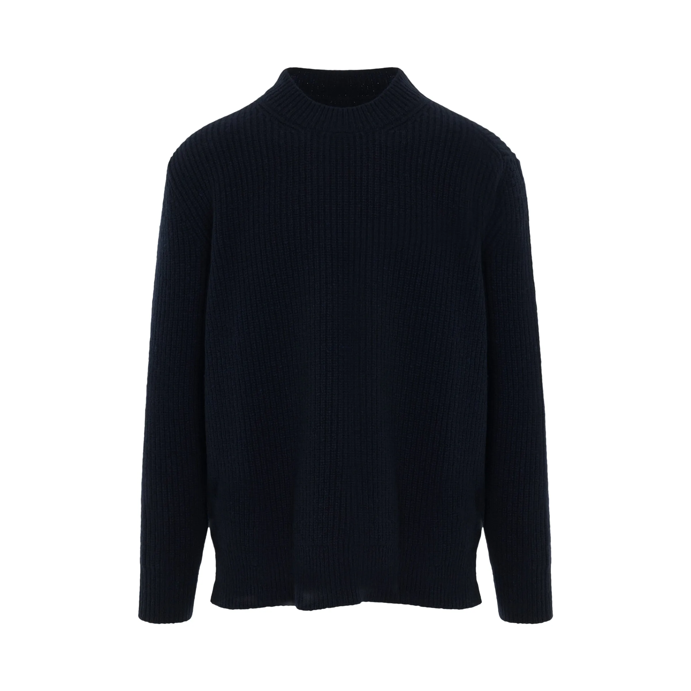 Donegal Classic Knit Sweater in Dark Blue sold by MARAIS
