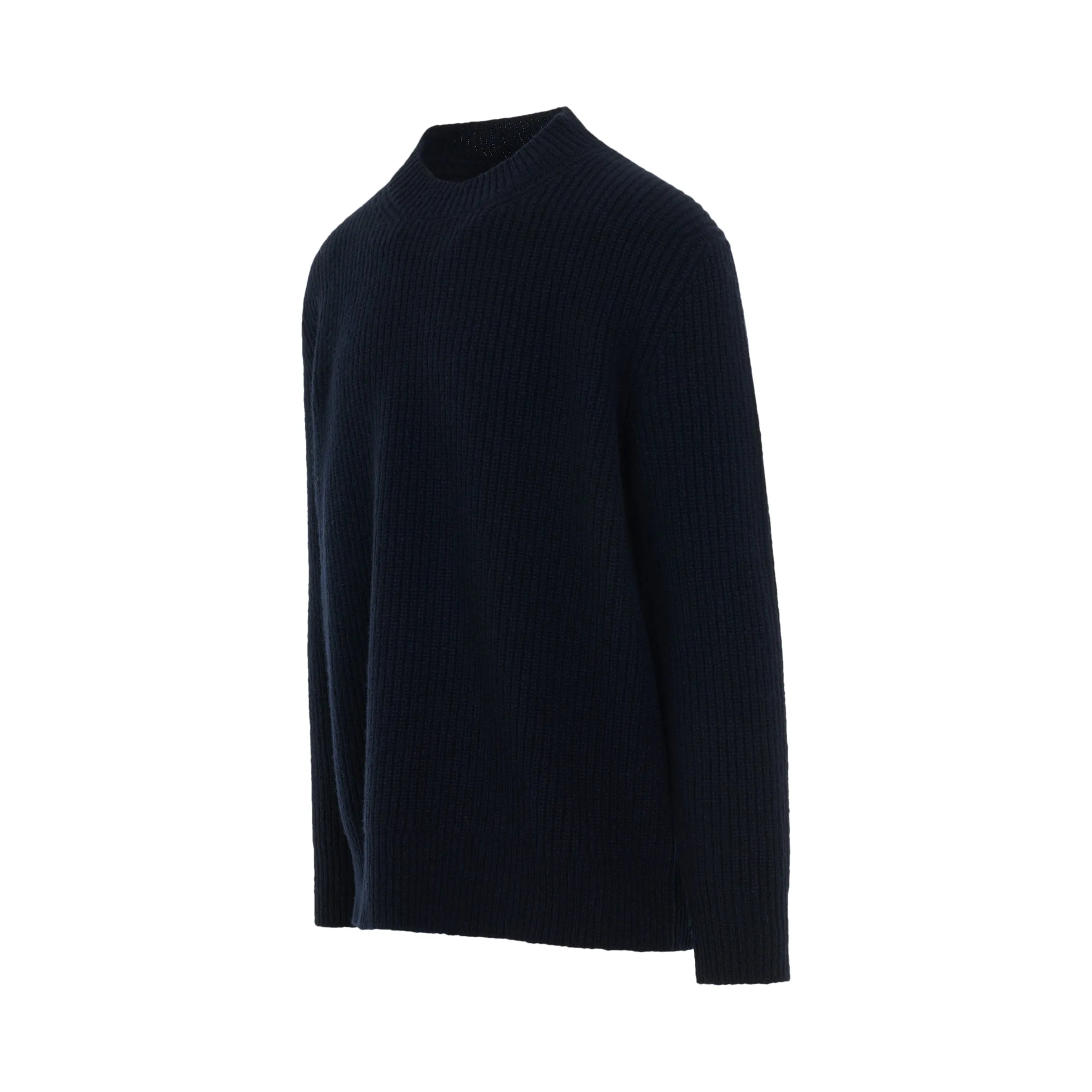 Donegal Classic Knit Sweater in Dark Blue sold by MARAIS product image thumbnail 2