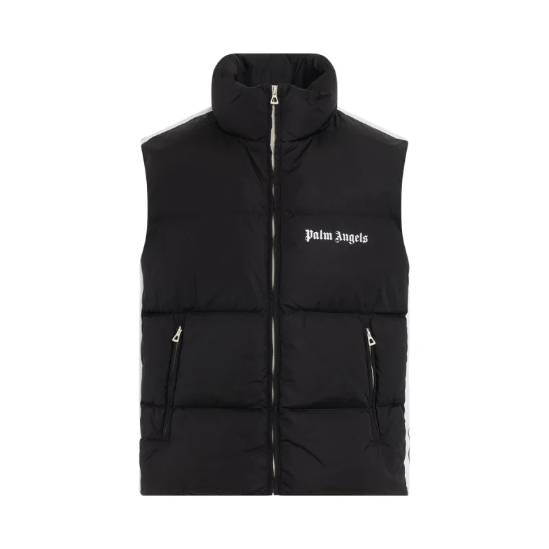 Classic Track Down Vest in Black/White sold by MARAIS