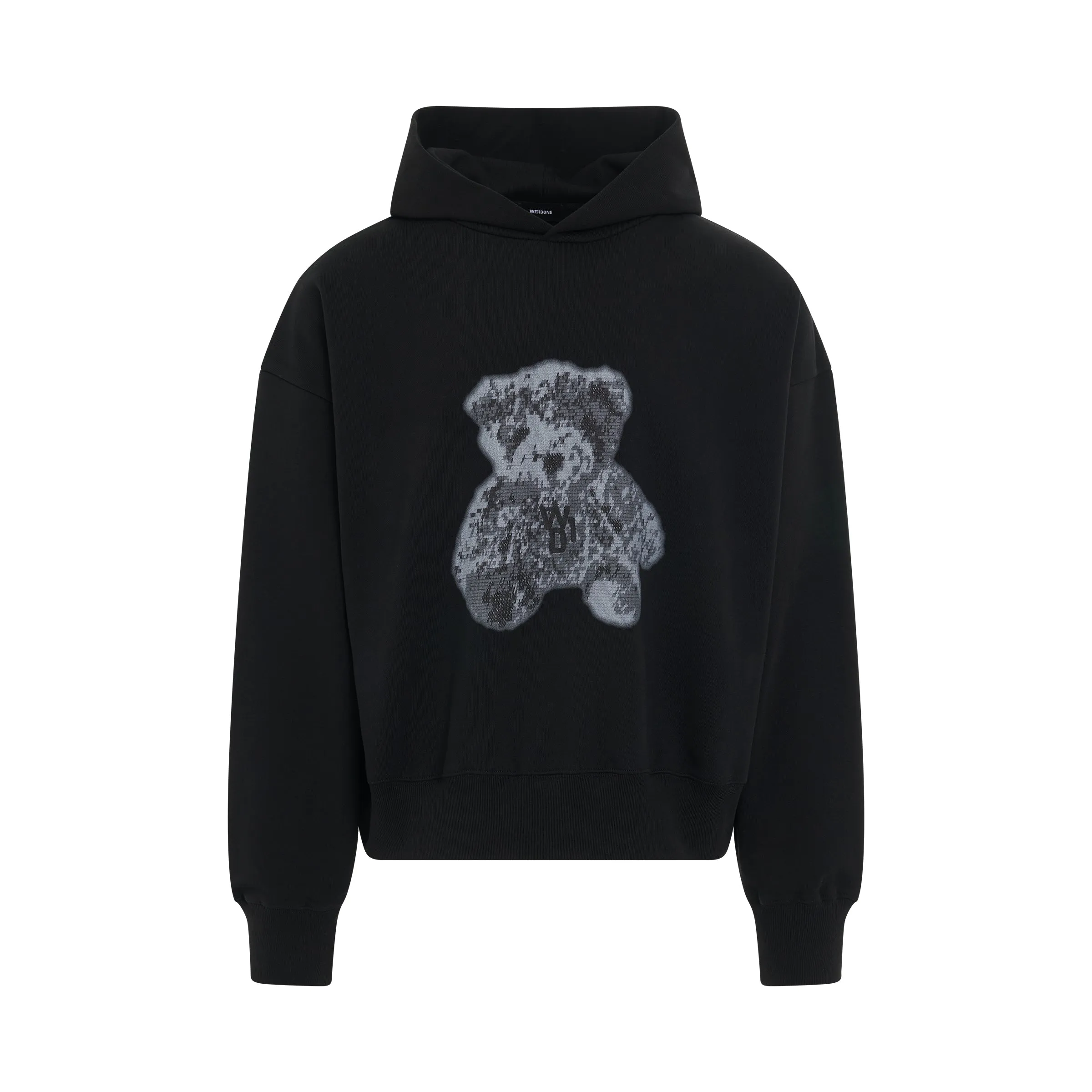 New Teddy Back Logo Hoodie in Black sold by MARAIS
