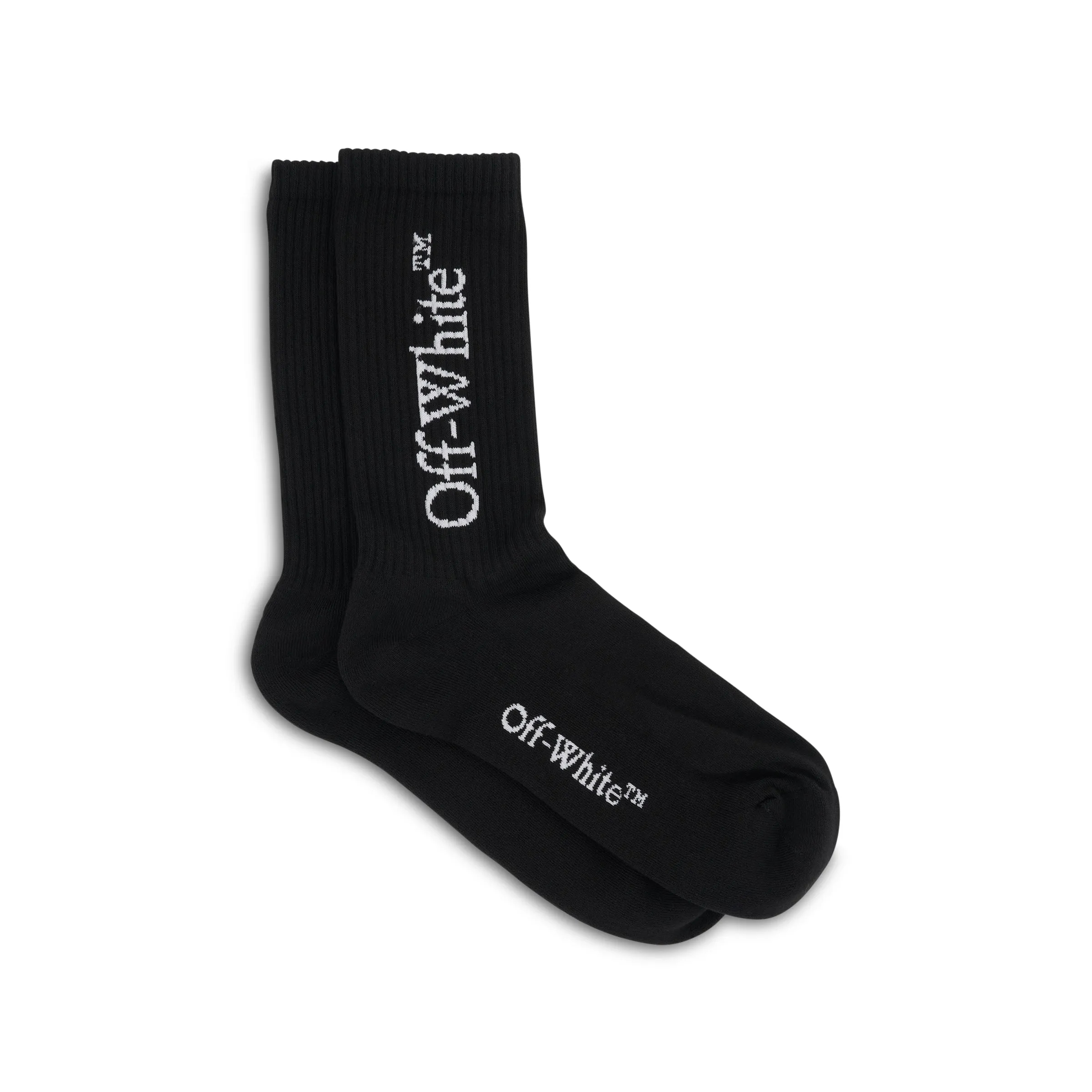 Big Logo Mid Socks in Black sold by MARAIS product image thumbnail 2
