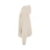 Oversized Basic Knit Hoodie in Ivory sold by MARAIS