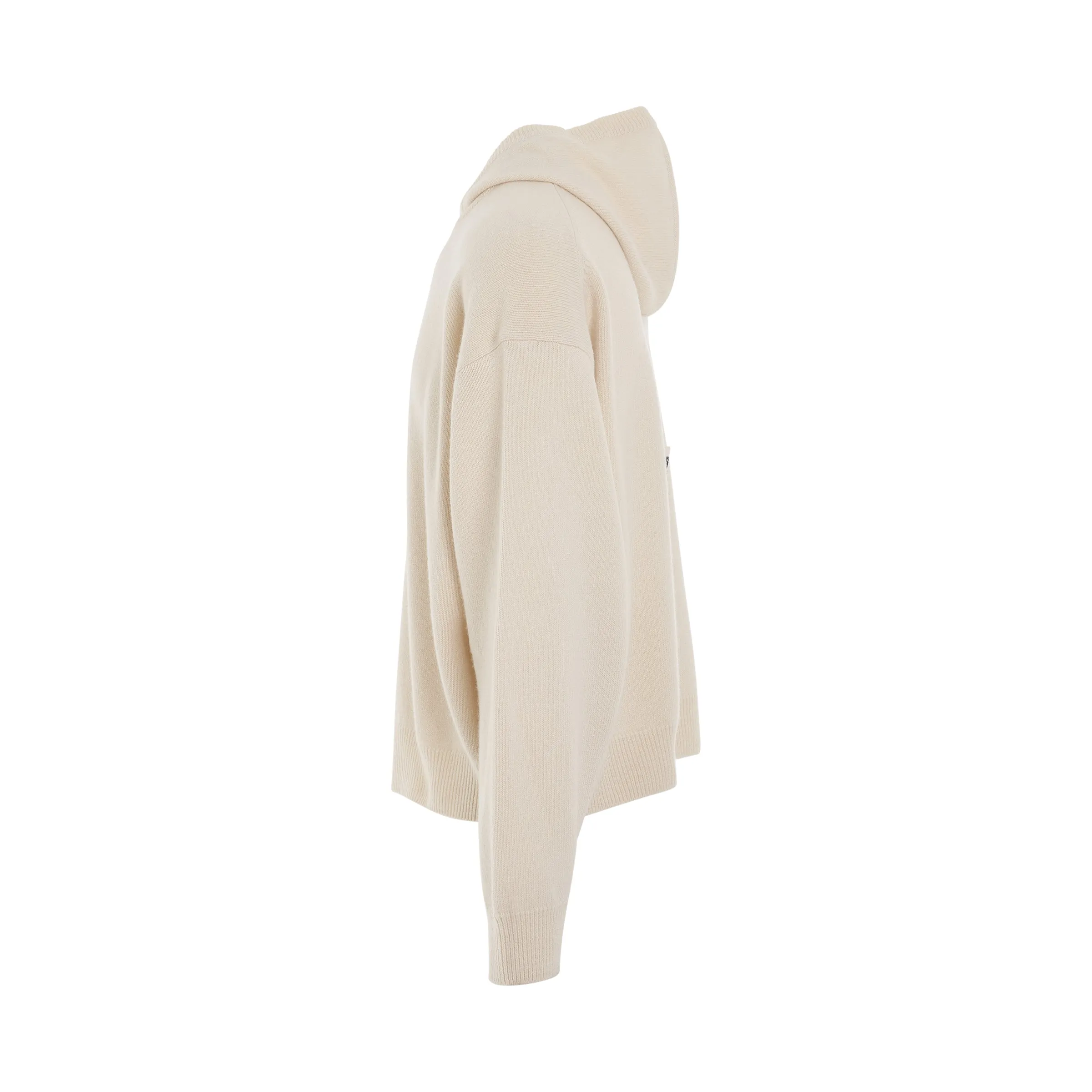 Oversized Basic Knit Hoodie in Ivory sold by MARAIS product image thumbnail 3
