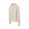 Oversized Basic Knit Hoodie in Ivory sold by MARAIS