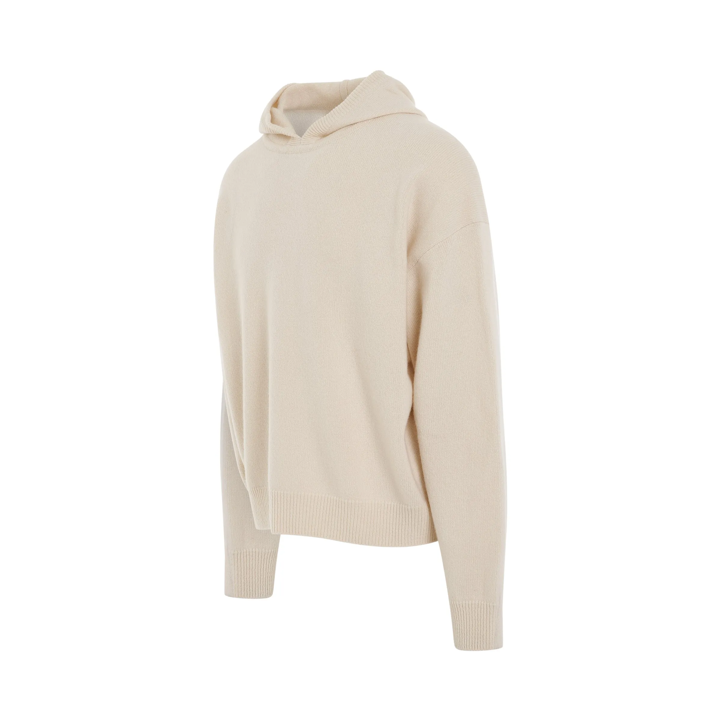 Oversized Basic Knit Hoodie in Ivory sold by MARAIS product image thumbnail 2