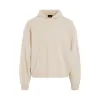 Oversized Basic Knit Hoodie in Ivory sold by MARAIS