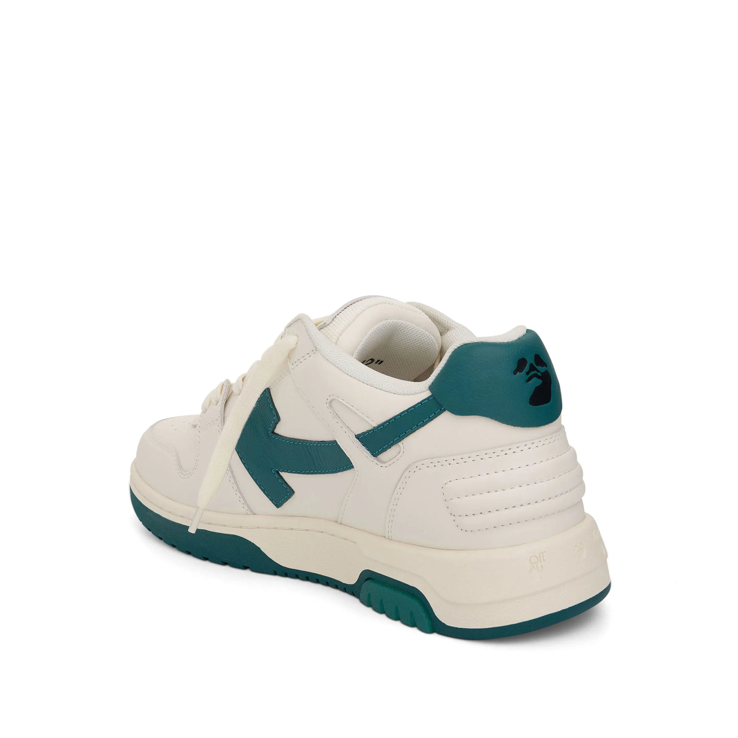 Out Of Office Leather Sneaker in White/Green sold by MARAIS product image thumbnail 4