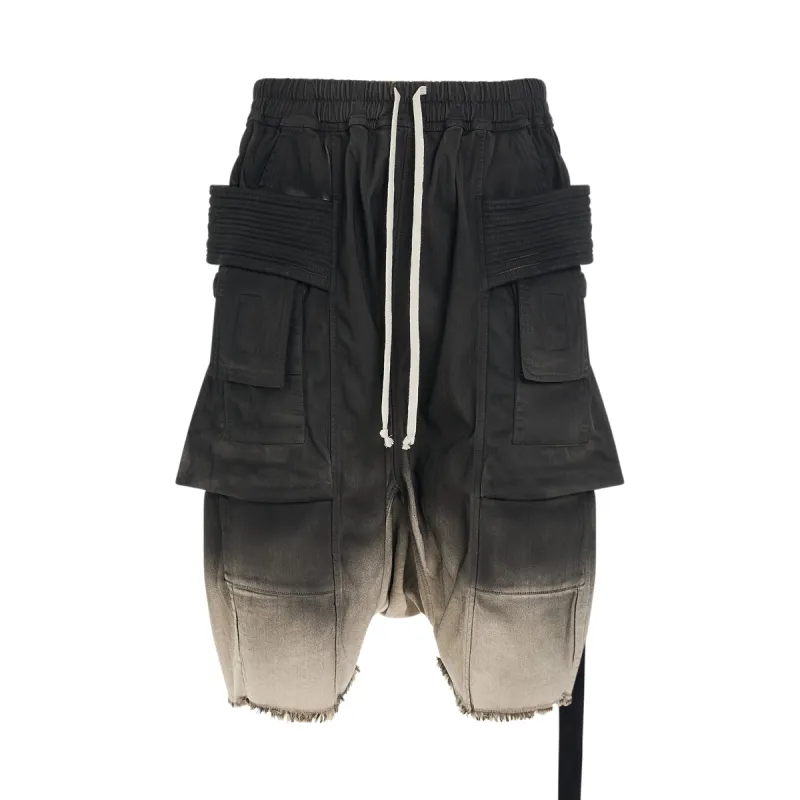 Creatch Cargo Pods Denim Short in Black/Pearl sold by MARAIS
