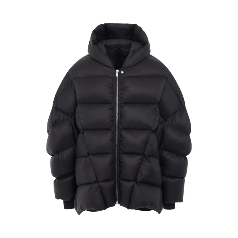 Duvet Jumbo Peter Down Jacket in Black sold by MARAIS