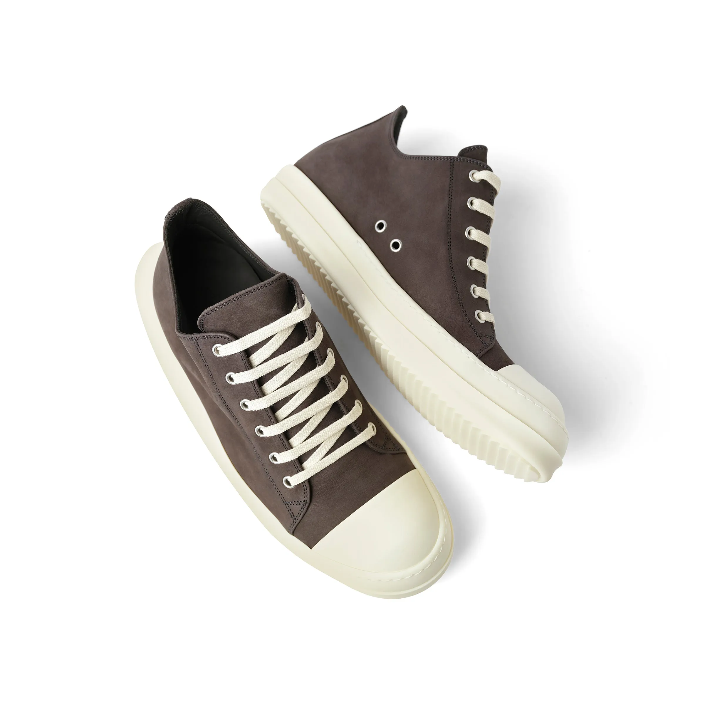 Grey Wolf Nubuk Low Sneaker in Dark Dust/Milk sold by MARAIS product image thumbnail 4