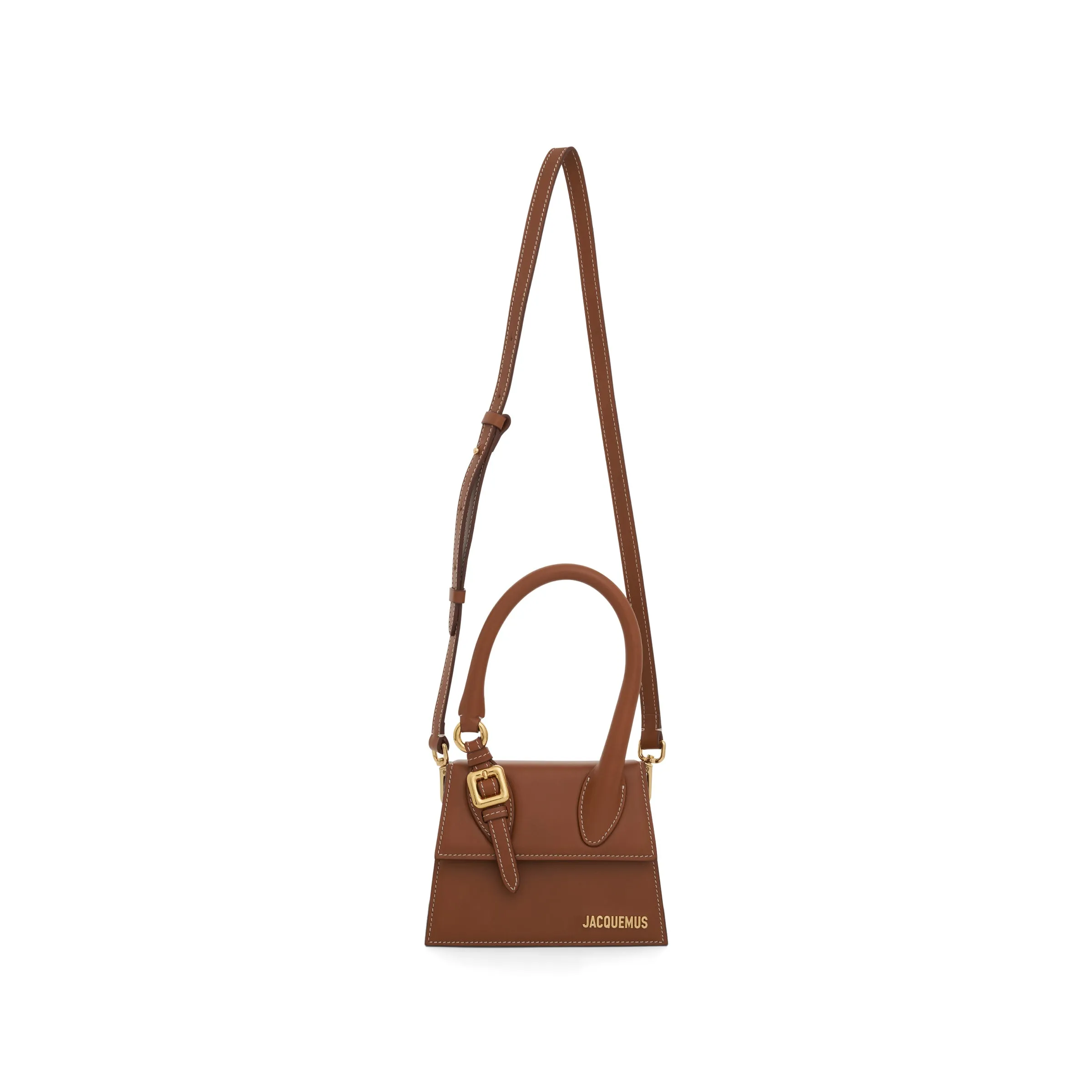 Le Chiquito Moyen Boucle Leather Bag in Light Brown 2 sold by MARAIS product image thumbnail 5